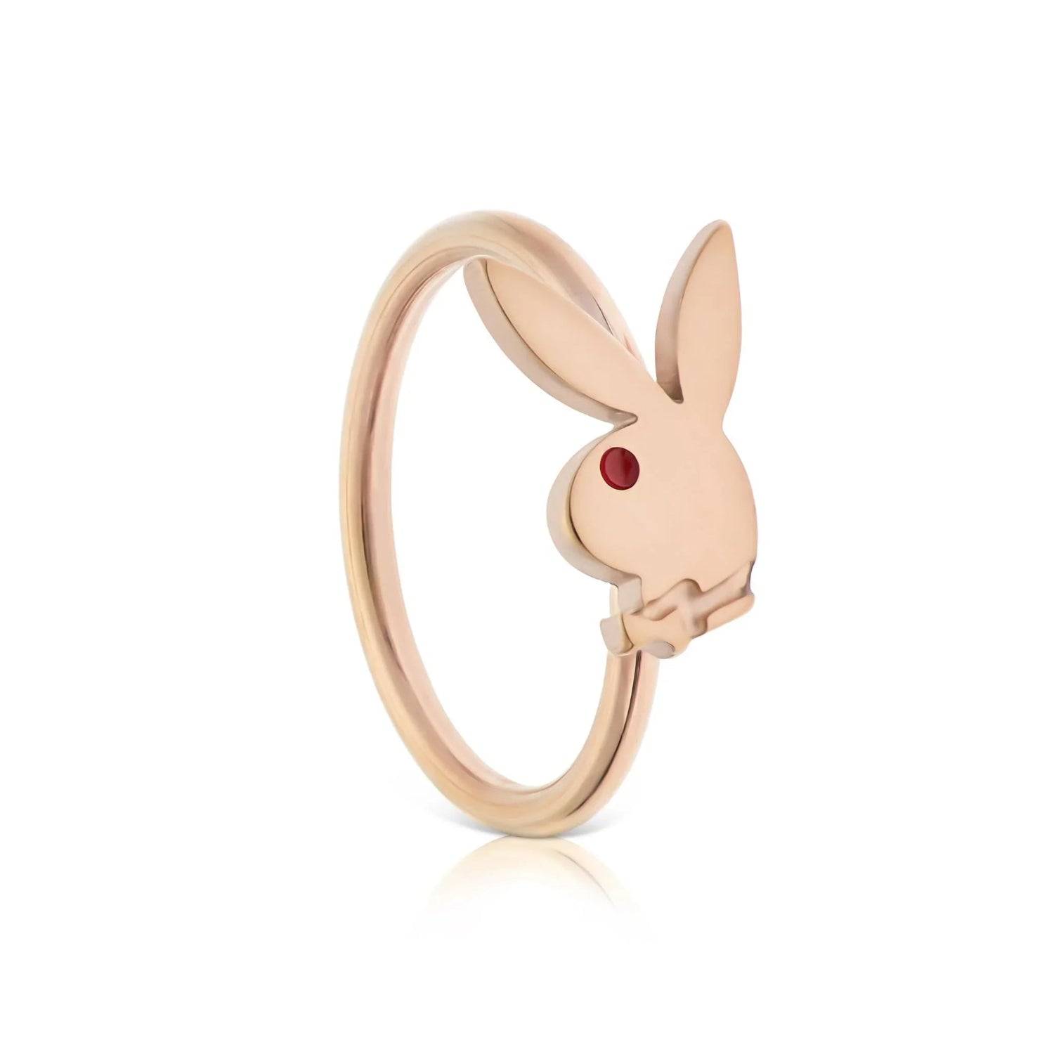 Playboy Rabbit Head anello naso acciaio
