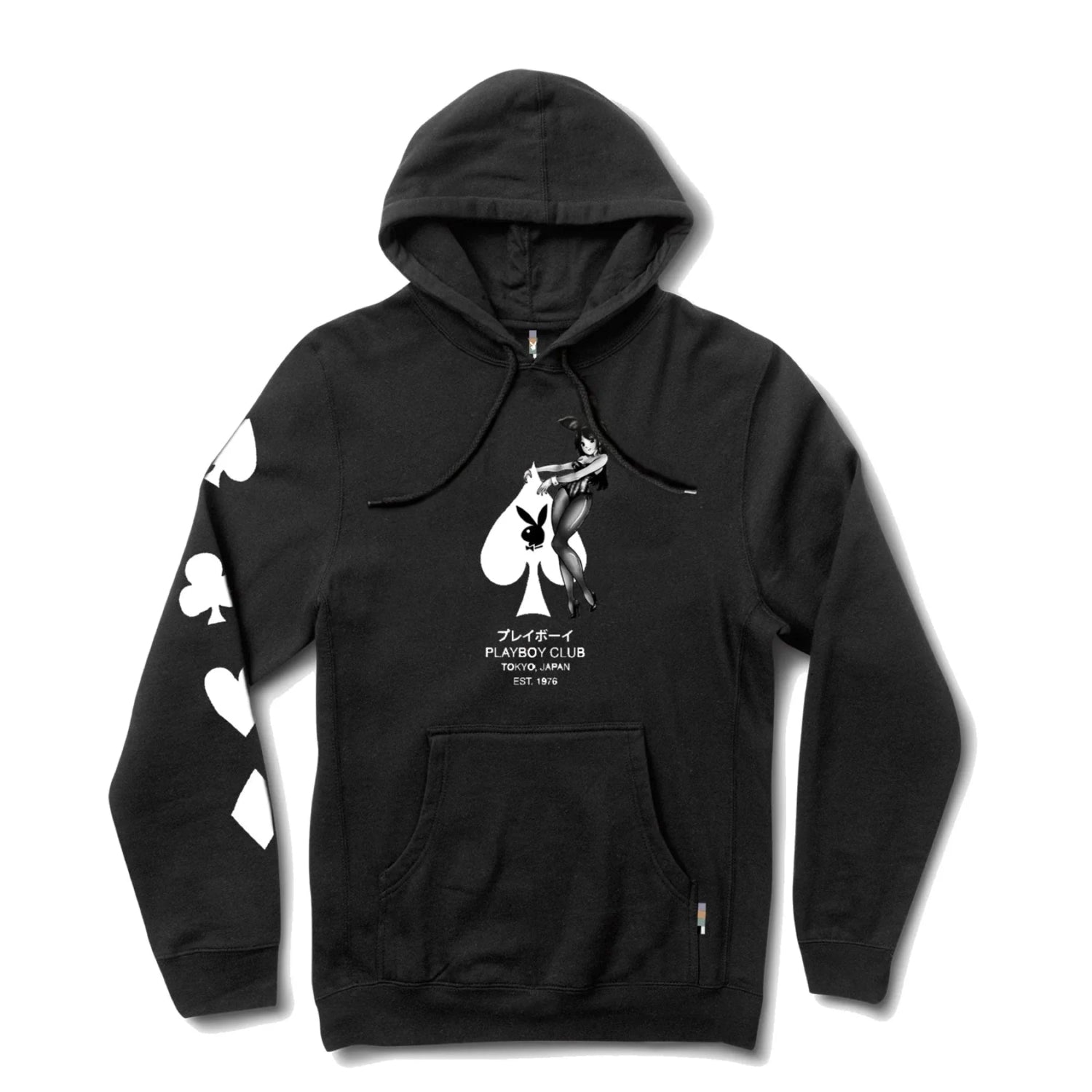 Playboy Ace of Spades felpa cappuccio unisex cotone