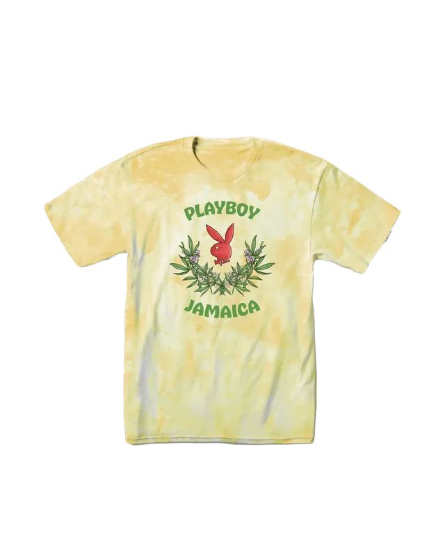 Playboy Jamaica Core Logo t-shirt tie dye citron