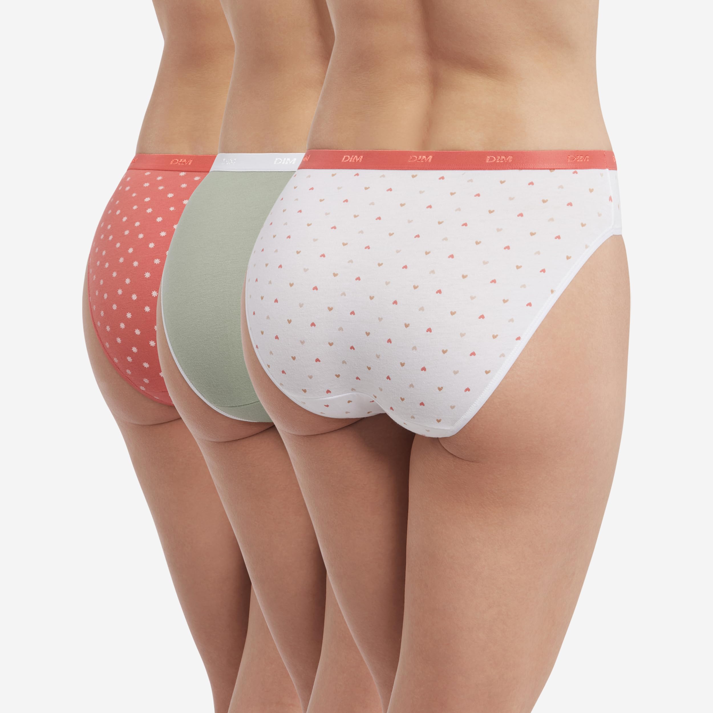 DIM Les Pockets Coton Slip Donna x3 Cotone Confortevole