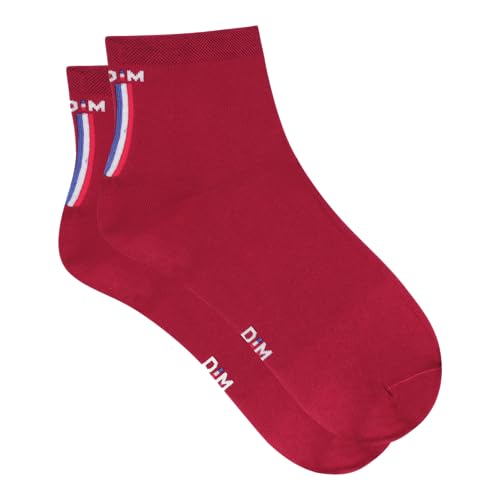 DIM Made in France Bandiera Calzini Rossi Cotone