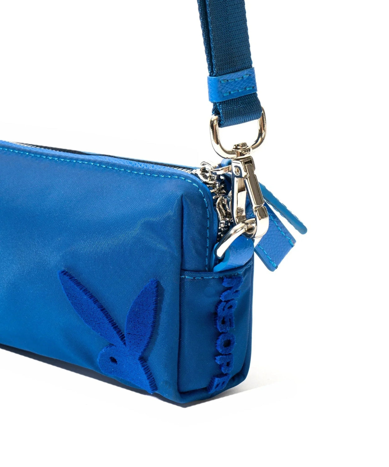 Playboy Nylon pochette blu cobalto tracolla nylon