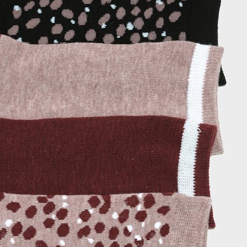 DIM Ecodim Style Coton Calzini Donna x8 Marrone Nero Rosso