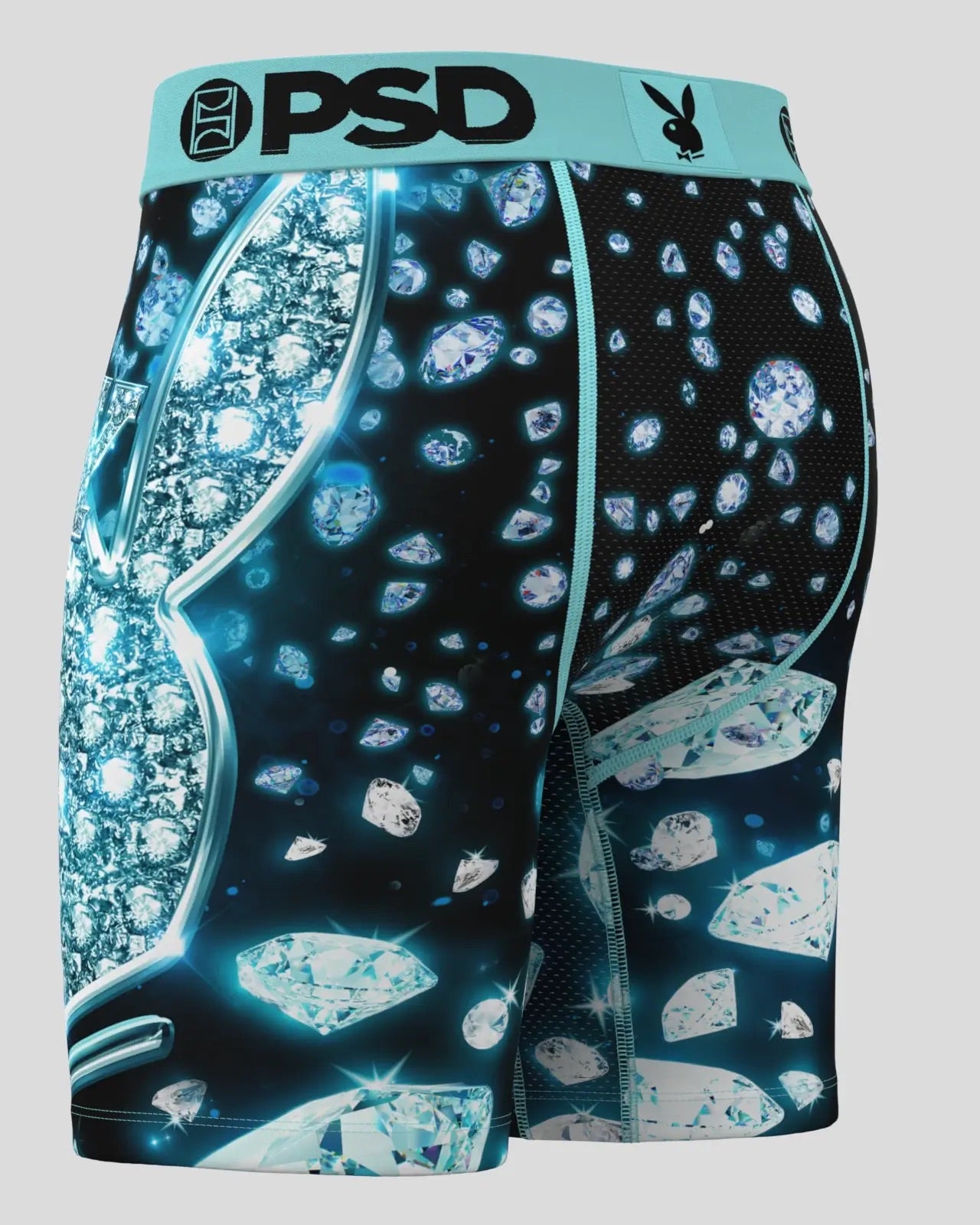 Playboy VVS PSD boxer uomo blue ice microfibra
