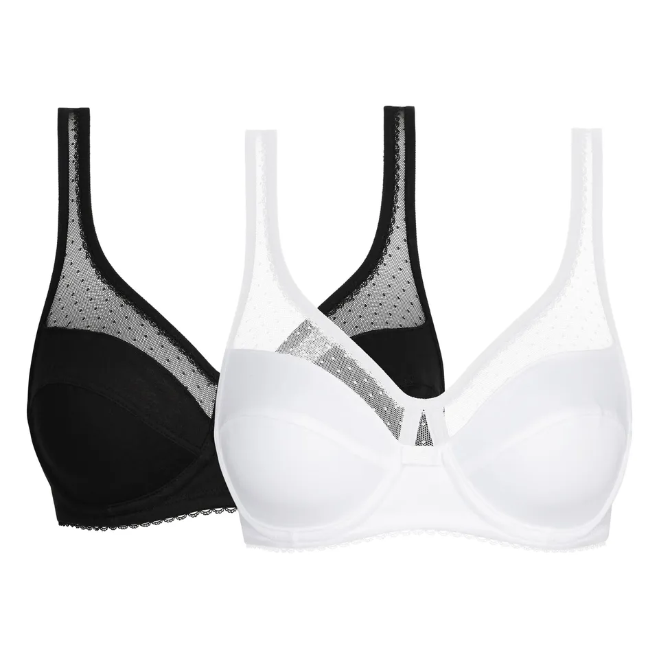 DIM Generous reggiseno cotone bio x2 taglia 3B