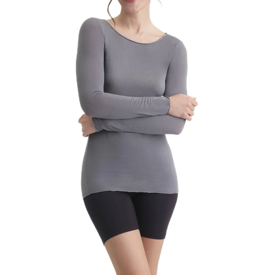 DIM In Cashmere t-shirt manica lunga donna scollo barca