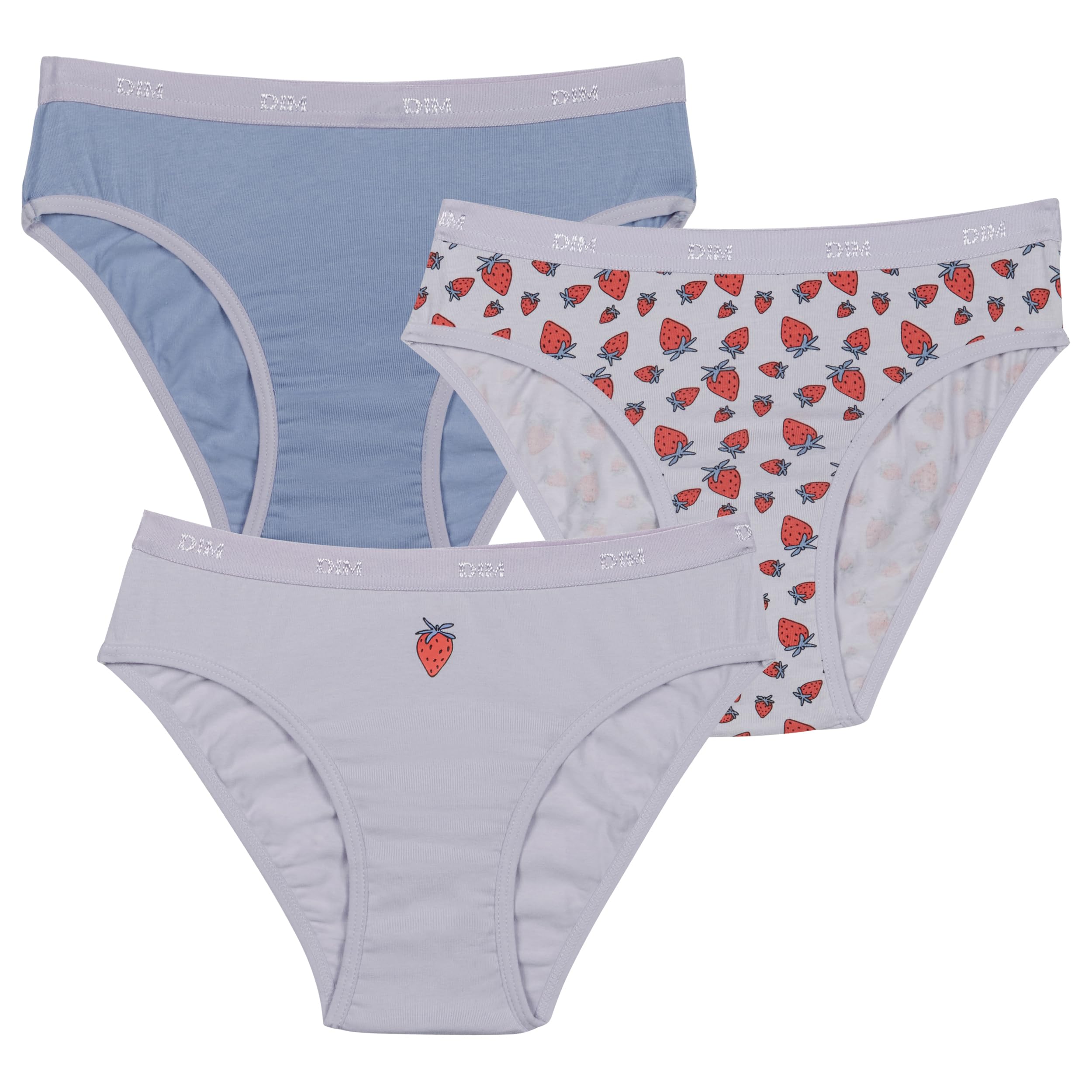 DIM Les Pockets Girl mutandine cotone bambina x3 fantasie