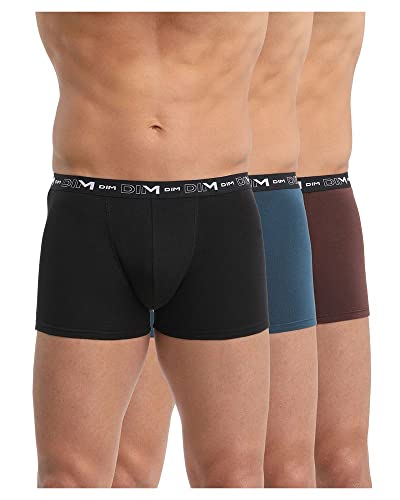 DIM boxer uomo 3 pezzi cotone elasticizzato nero