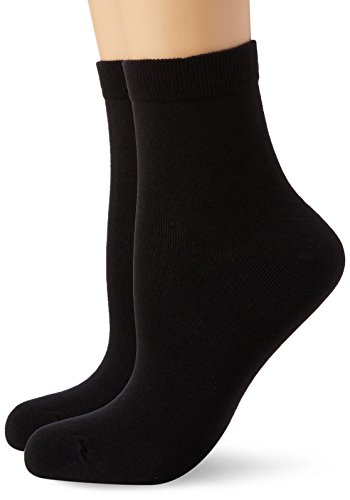 DIM Comfort calzini donna x2 nero cotone tallone rinforzato