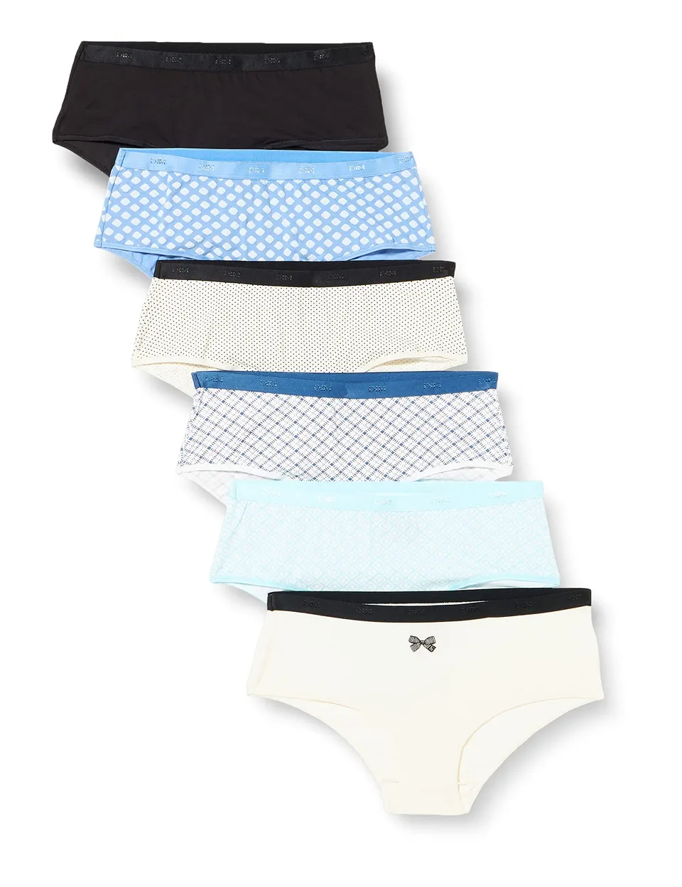 DIM Les Pockets Culotte Cotone x6 fantasia