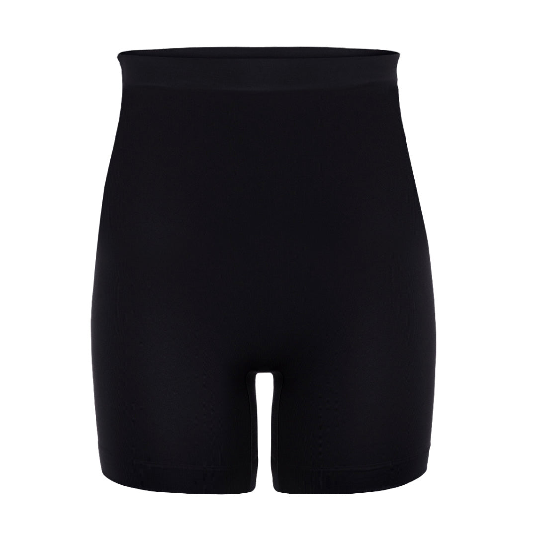 René Rofé High Waisted Shaper Shorts guaina nera vita alta