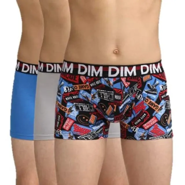 DIM Ecodim Mode boxer bambino corti cotone colorato