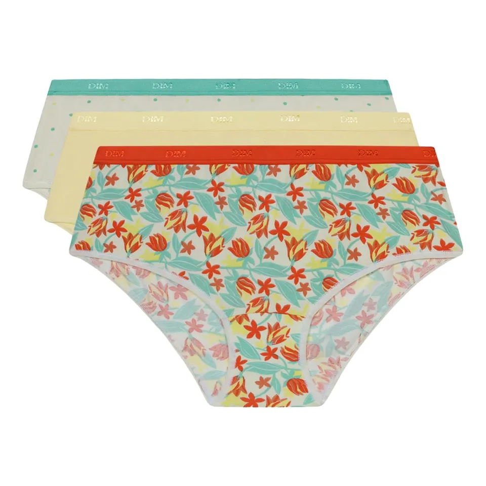DIM Les Pockets boxer donna x3 in cotone elasticizzato