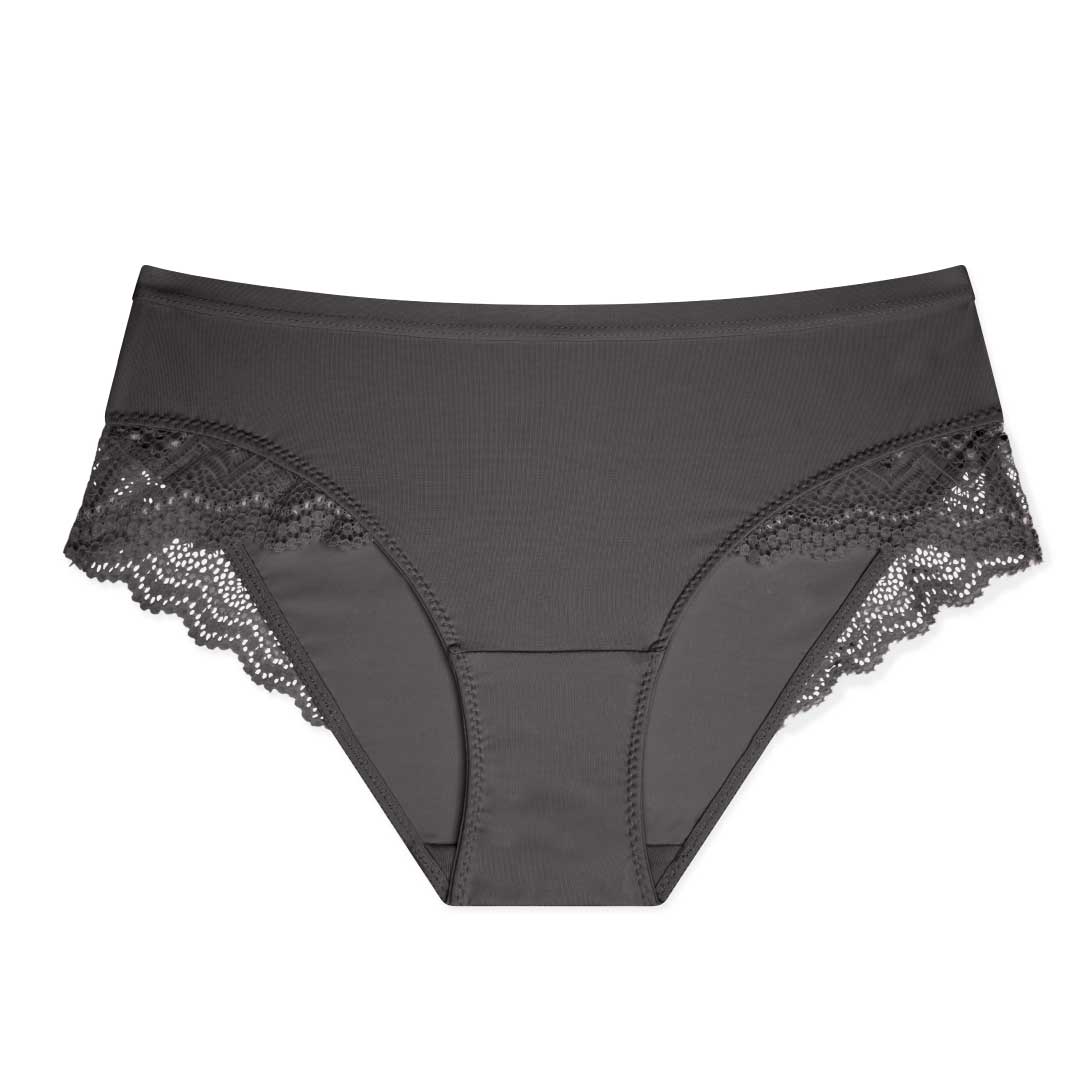 René Rofé Neo Du Jour Laser Cut slip hipster pizzo taupe
