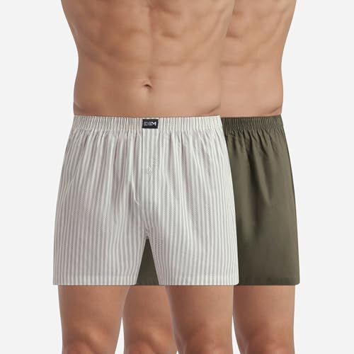 DIM Morbido Cotone boxer uomo elasticizzato fantasia 2P