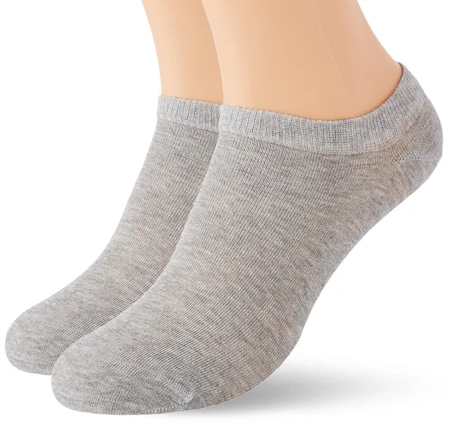 Dim Ecodim Socquettes Calze Donna Nere x2 cotone bio