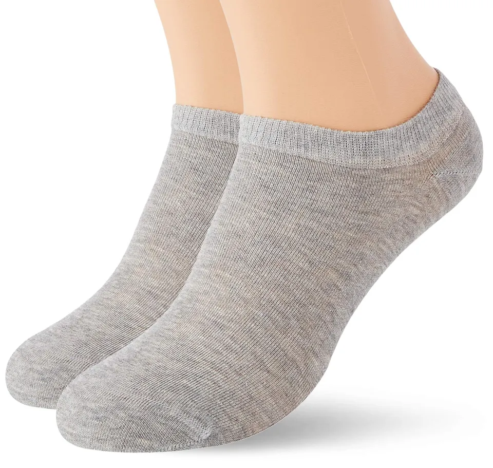 Dim Ecodim Socquettes Calze Donna Nere x2 cotone bio