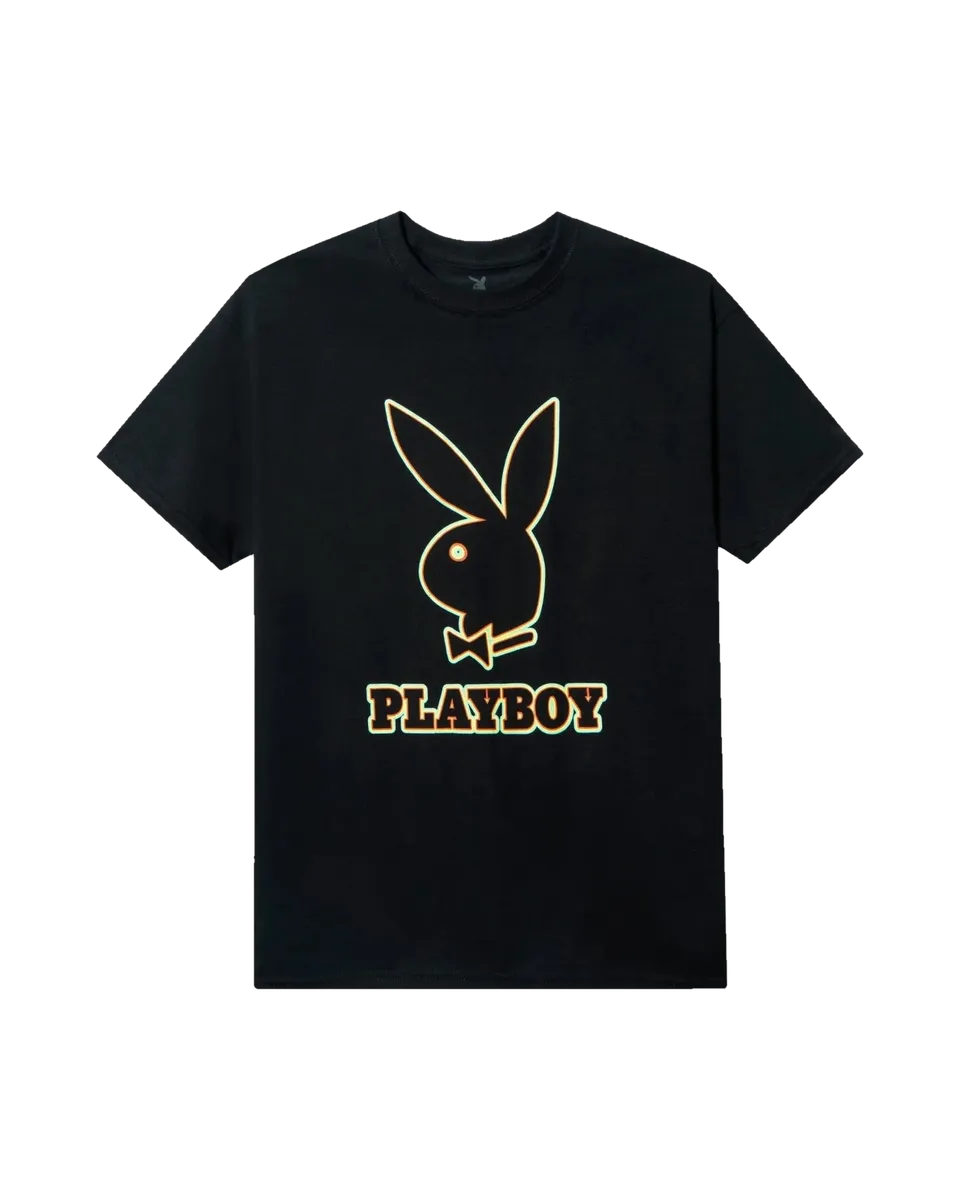 Playboy Outline Graphic T-Shirt maglietta cotone