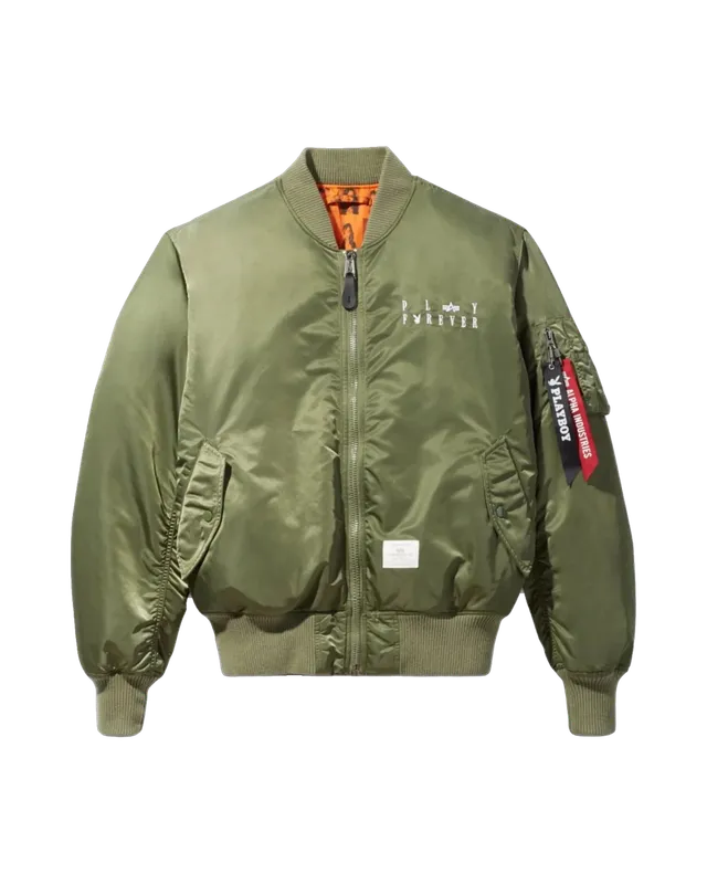 Playboy Alpha Industries giubbotto MA-1 reversibile nylon