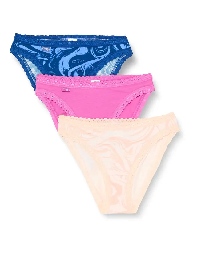 Sloggi 24/7 Weekend Tanga Slip Donna 3pz White vestibilità comoda