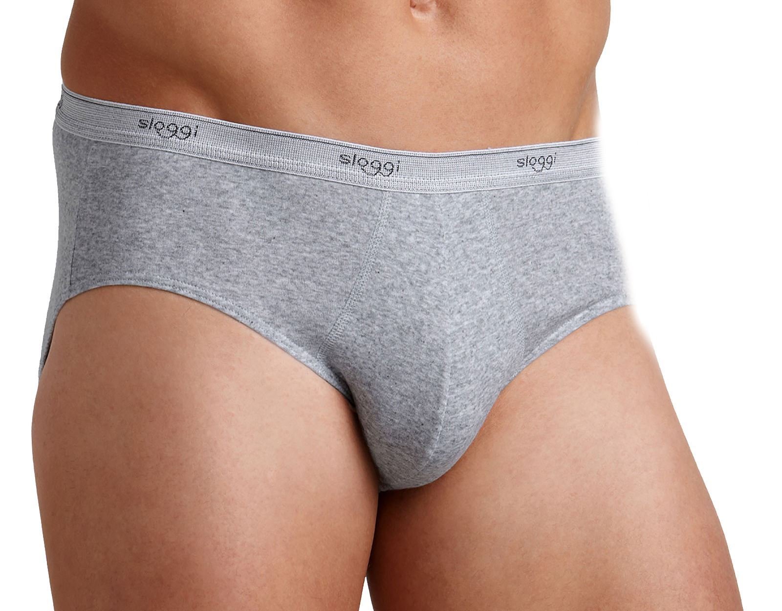 sloggi Basic Midi slip uomo nero cotone