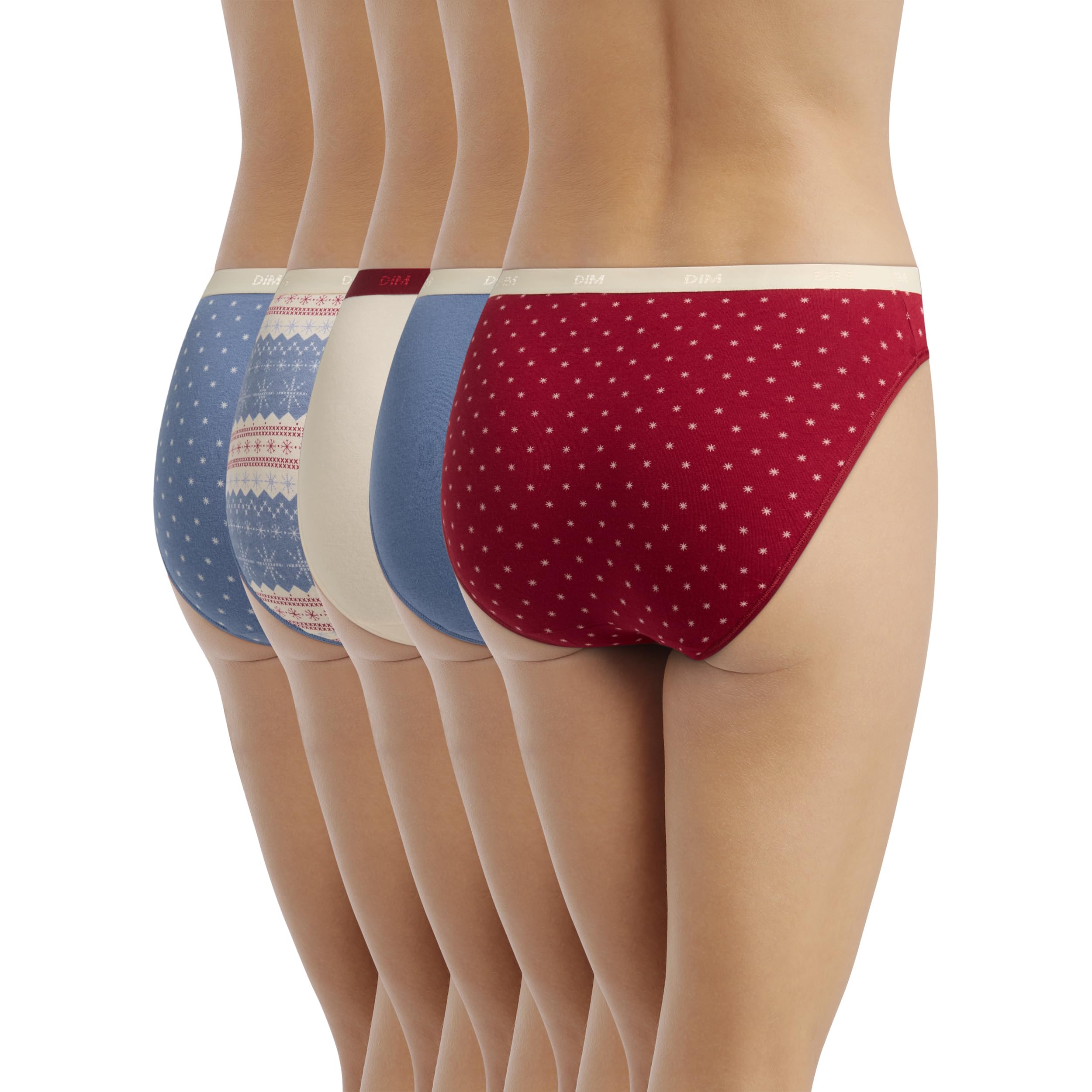 DIM Les Pockets x5 mutandine donna lot delice cafe cotone