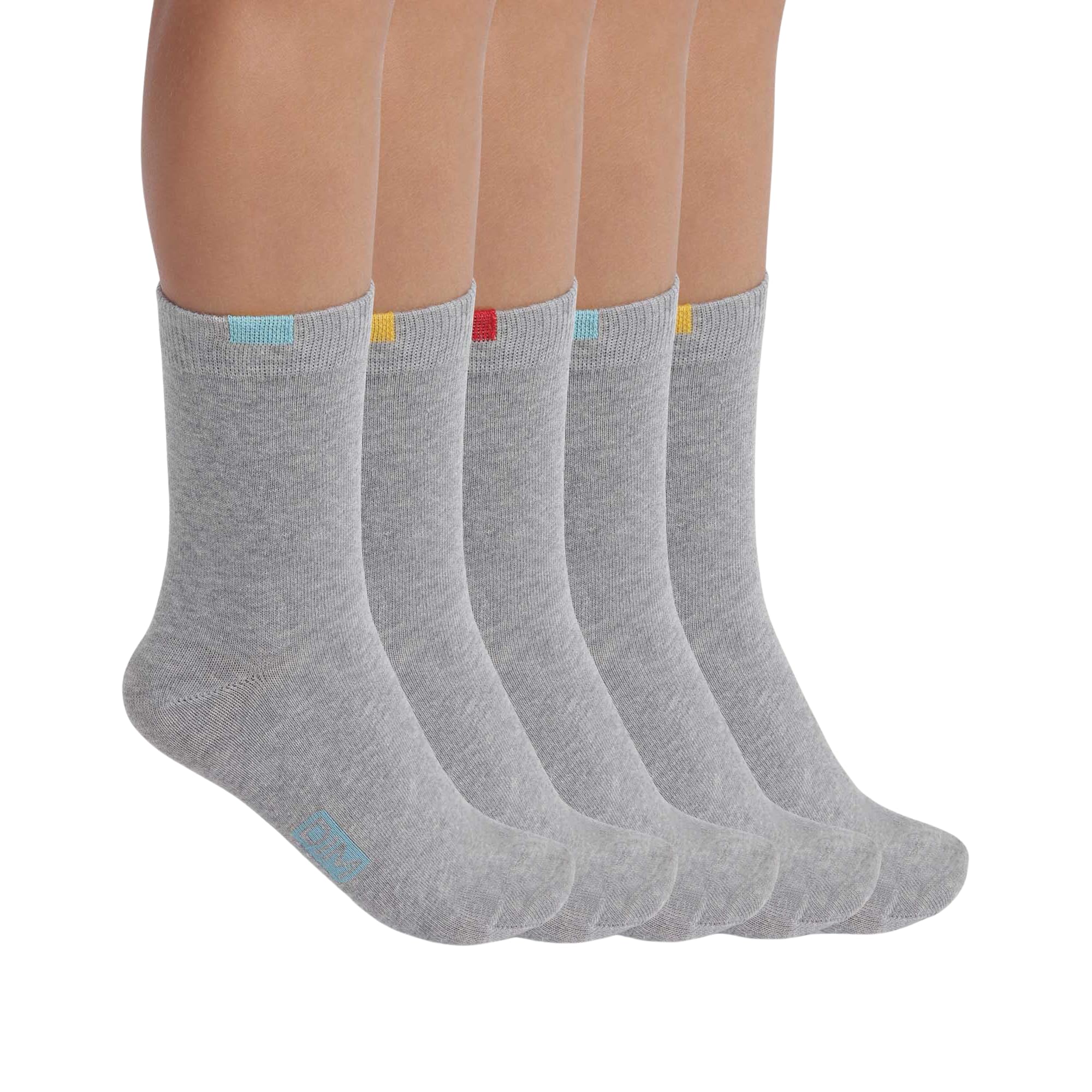 DIM Ecodim calzini bambini grigio chiaro 5 paia cotone