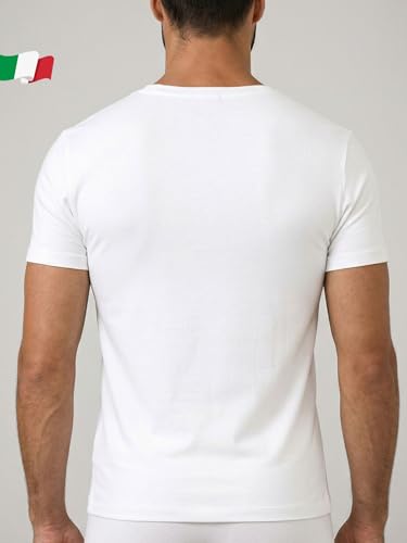 Egi 5420 maglia intima uomo bianco puro cotone