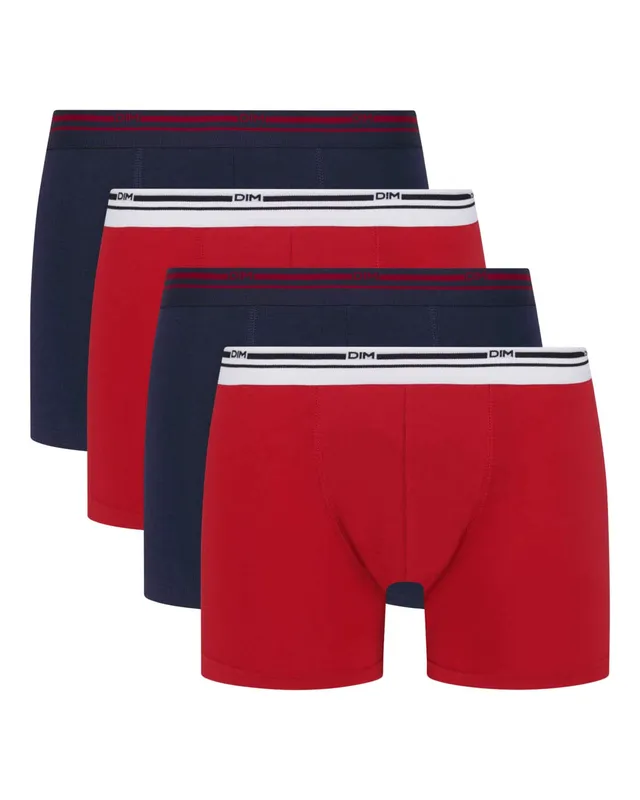DIM Stretch Cotton Comfort boxer uomo x4 multicolore cotone