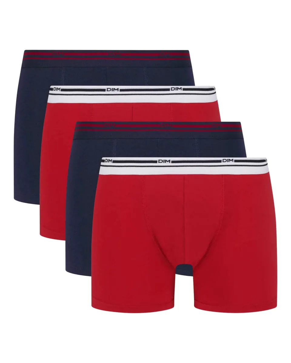 DIM Stretch Cotton Comfort boxer uomo x4 multicolore cotone