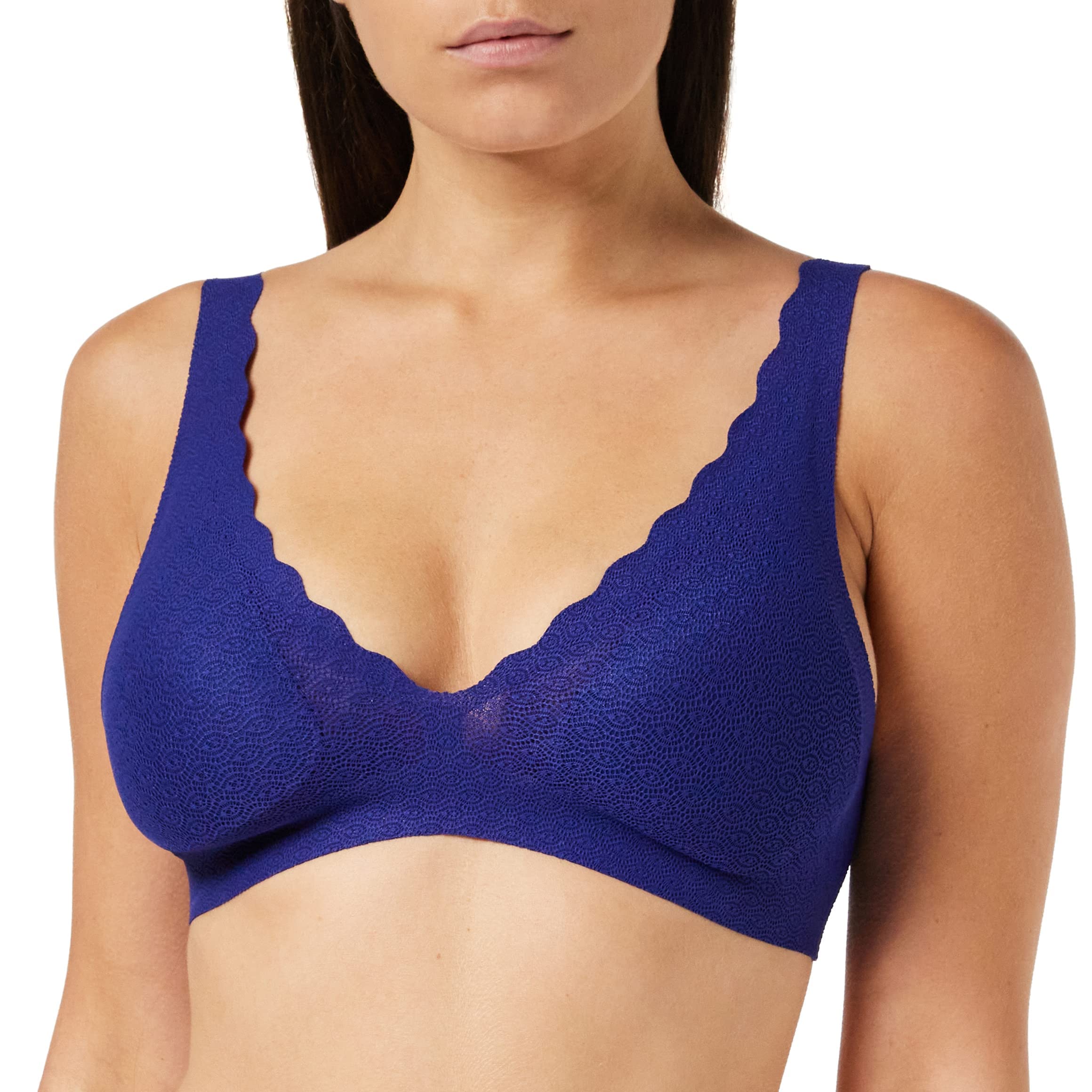 Sloggi Zero Feel Lace Bralette reggiseno M nero pizzo