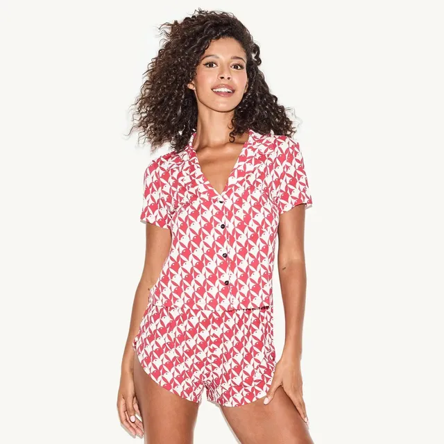 Playboy Cozy Sleep camicia notte grigia modal