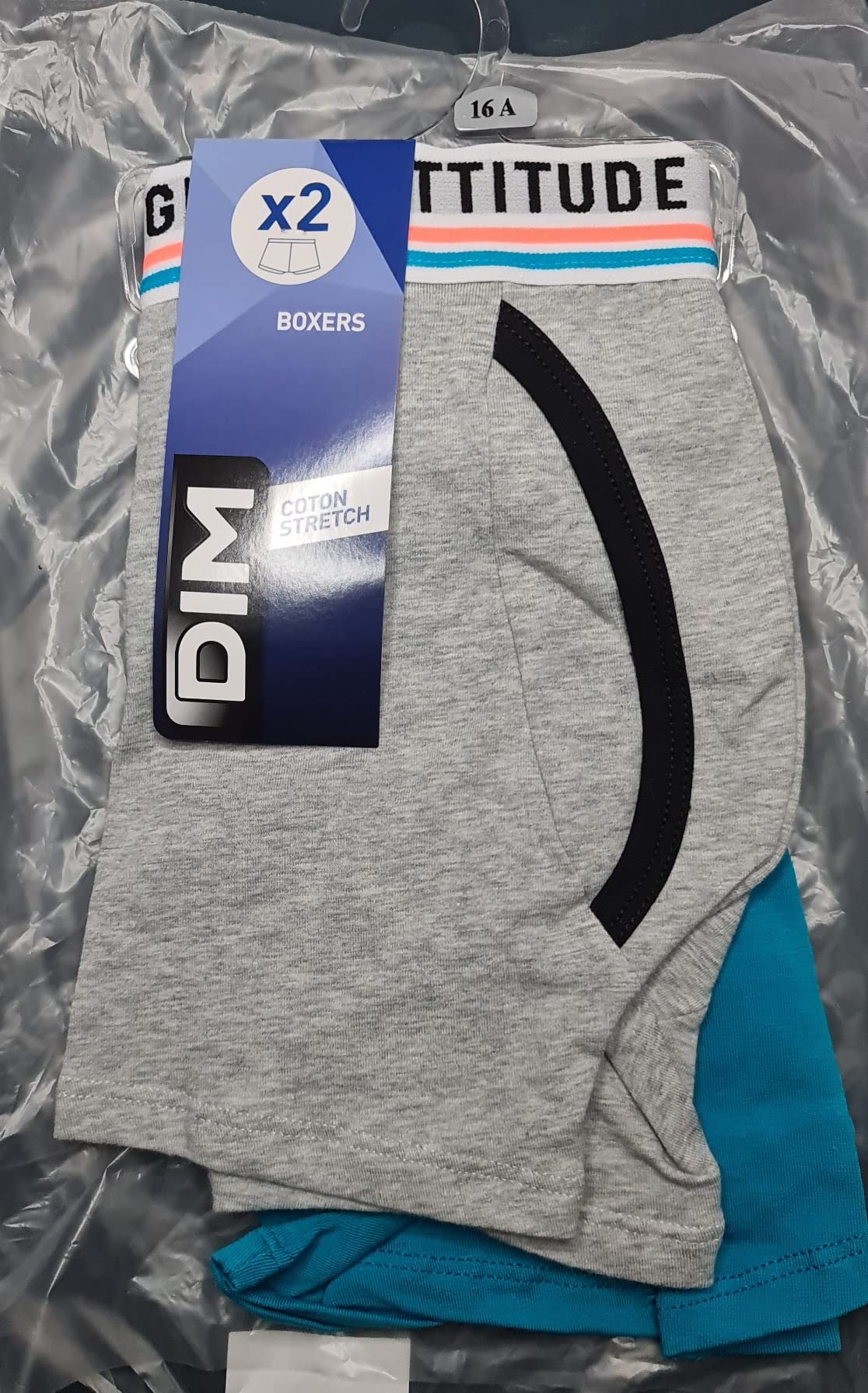 DIM Original boxer ragazzo corto cotone aderente