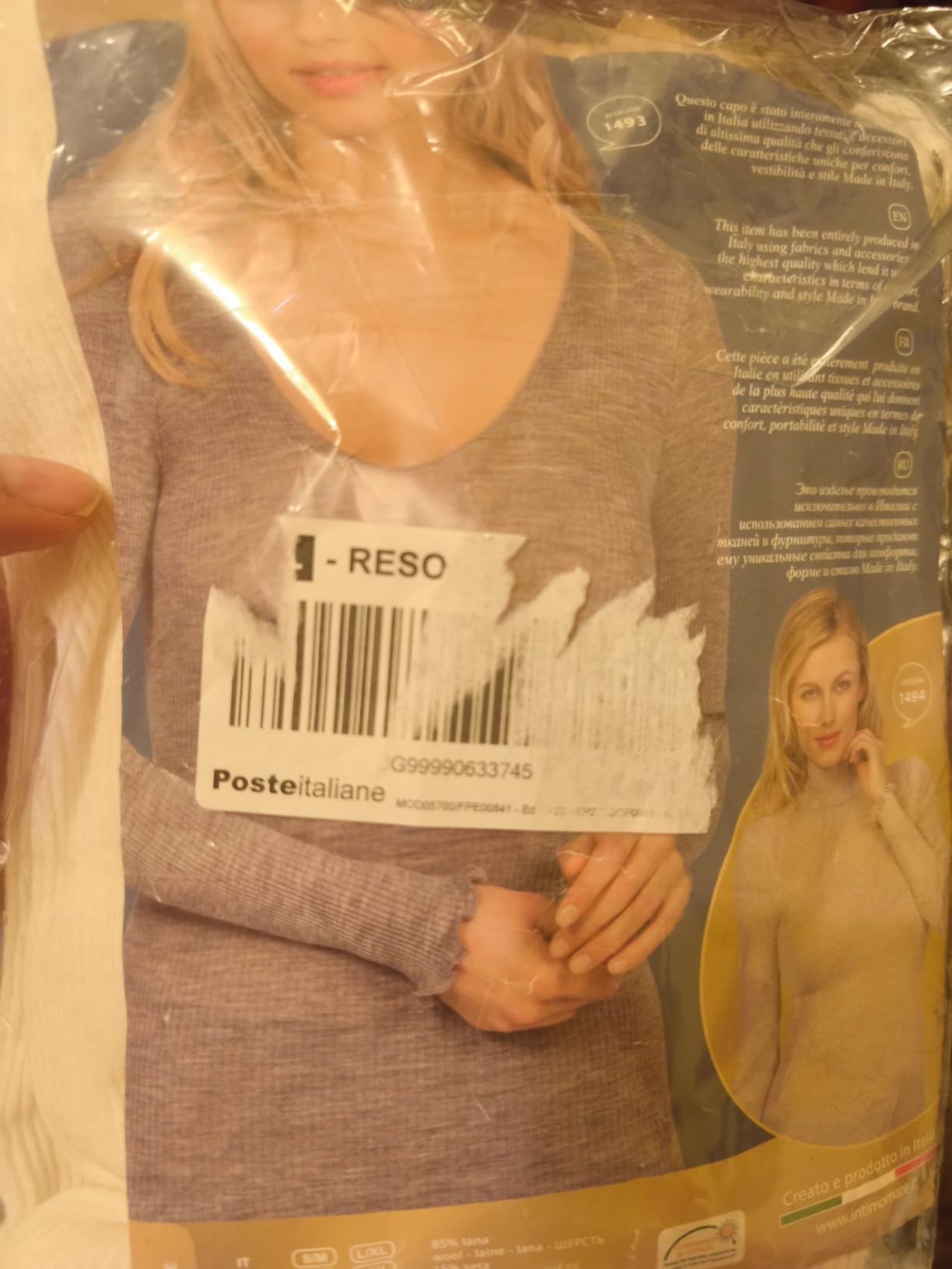 Egi Maglia Costine Donna Lana e Seta Manica Lunga Nero