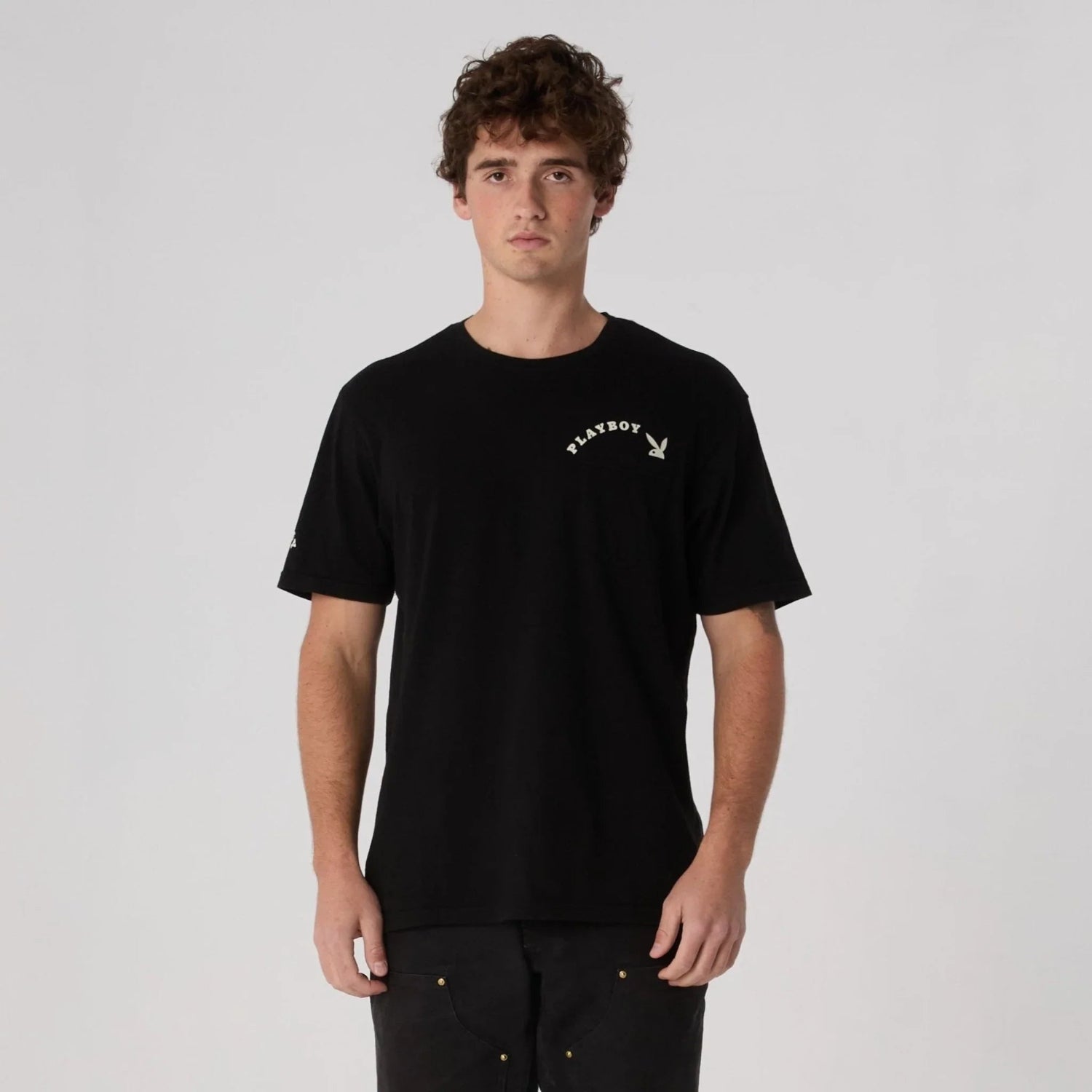 Playboy Bunny Pocket Tee maglietta gialla taschino logo