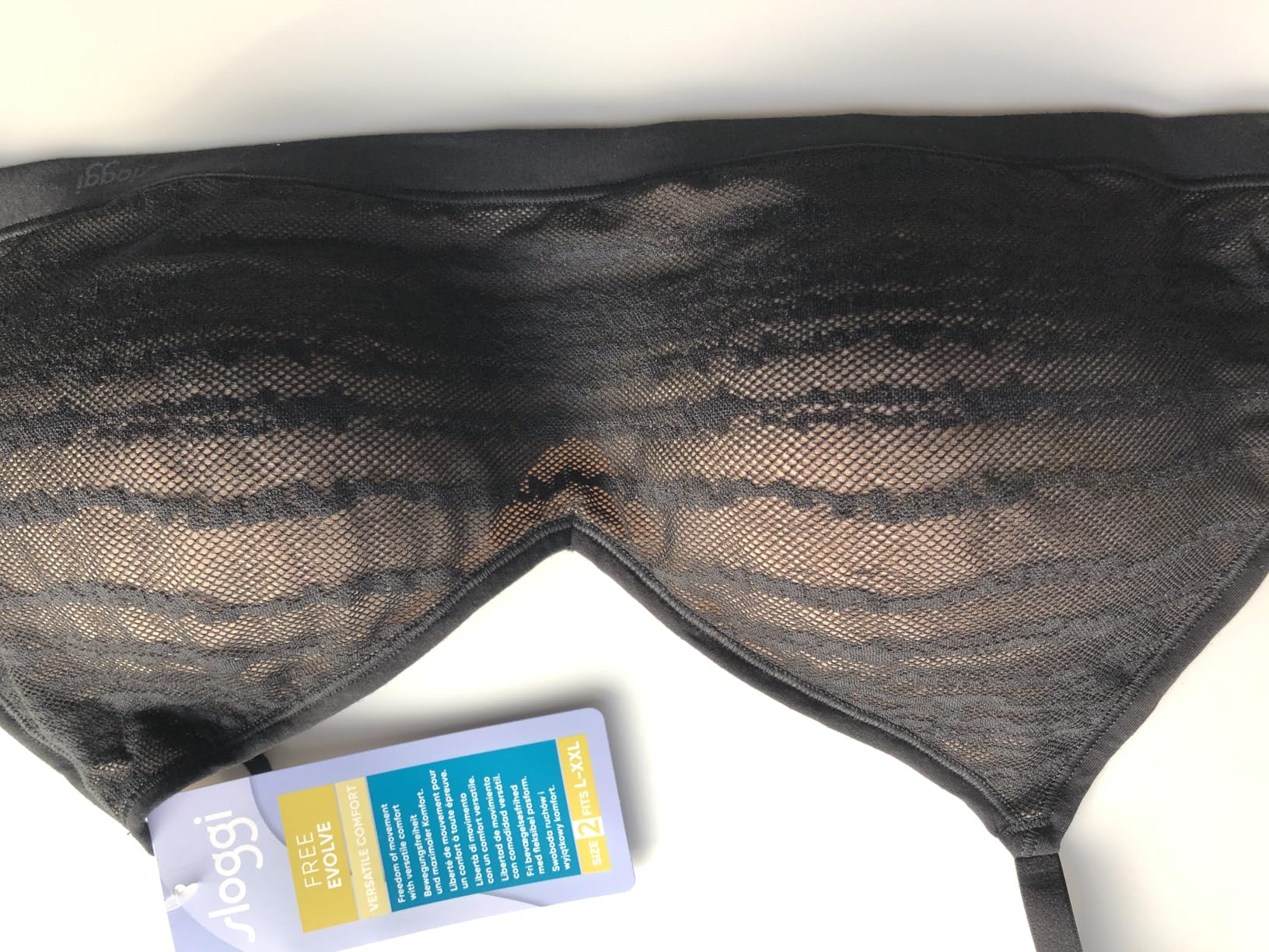 Sloggi Free Evolve PU Lace Bra Donna Nero Pizzo