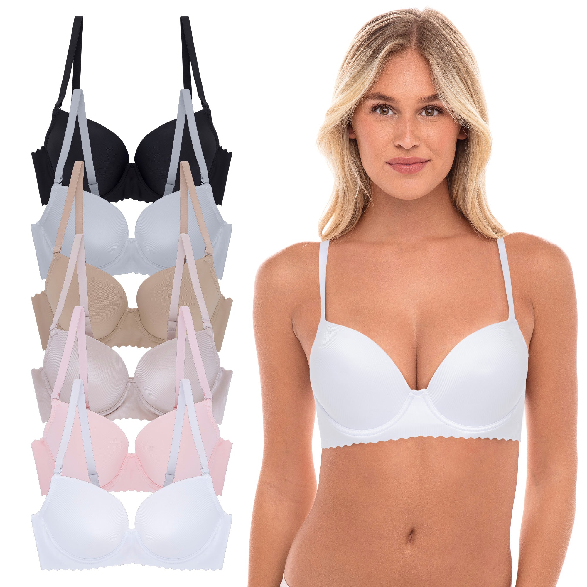 René Rofé Sophie B Reggiseni Push-Up 6 Pezzi 36B leggero