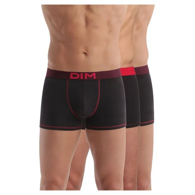 DIM Mix Colors boxer uomo cotone x3 neri taglia S