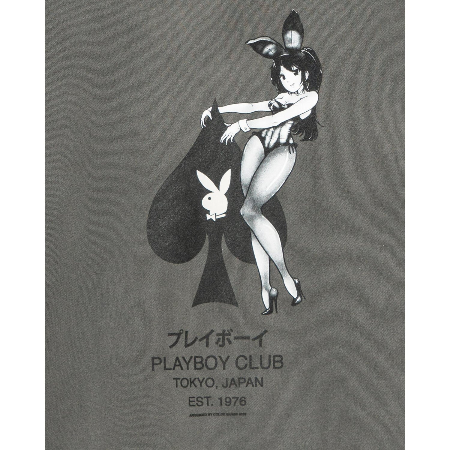 Playboy Ace of Spades felpa girocollo bordeaux cotone