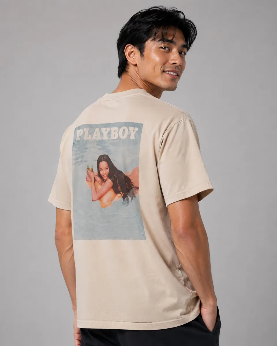 Playboy EW2016 Cover maglietta gialla cotone