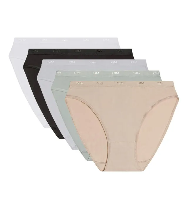 DIM Les Pockets Slip Donna 5 Pezzi Cotone Multicolore