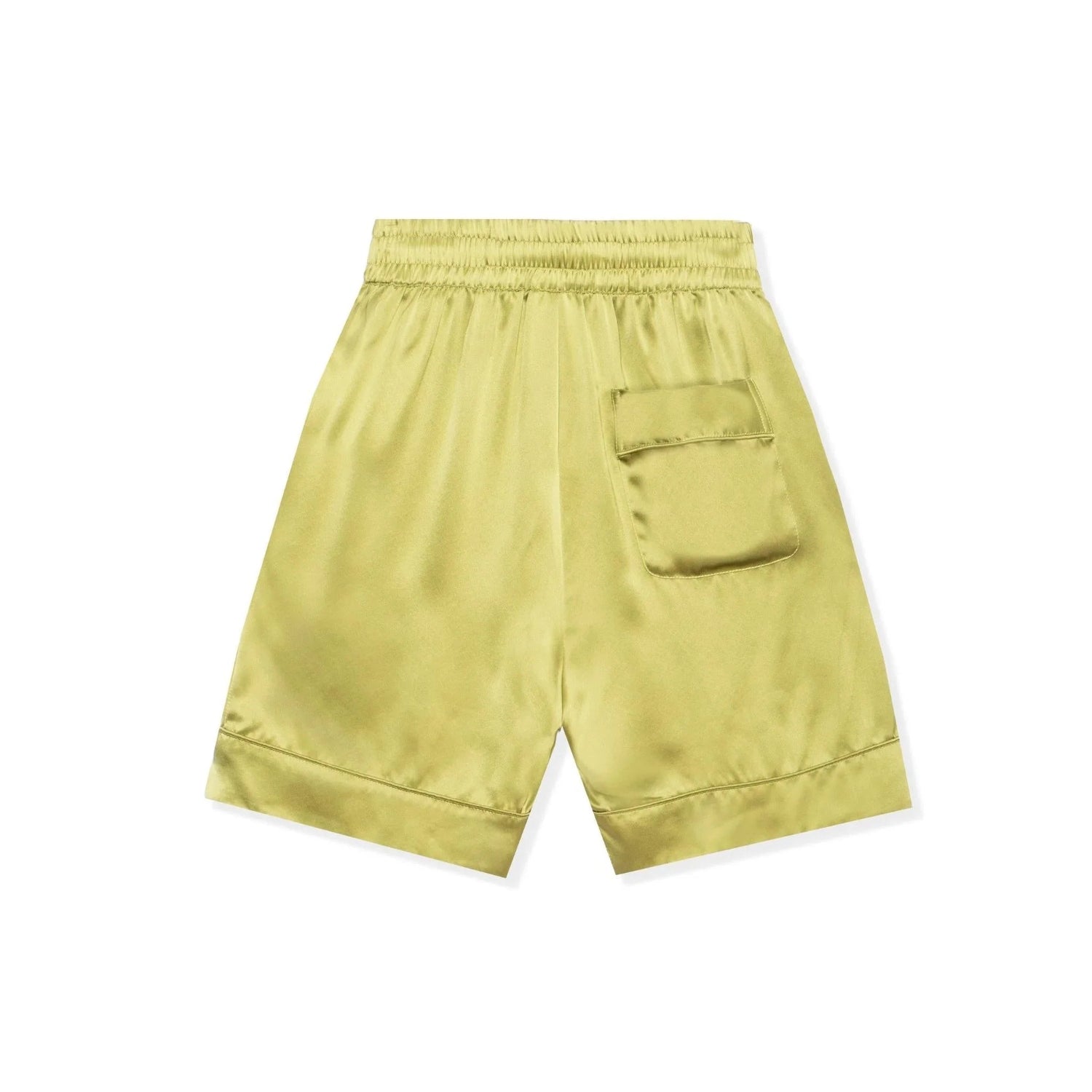 Playboy Long Silk Shorts in seta oliva 100% gelso