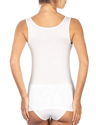 Egi Filo di Scozia Canotta Donna XXL Bianco Spalla Larga