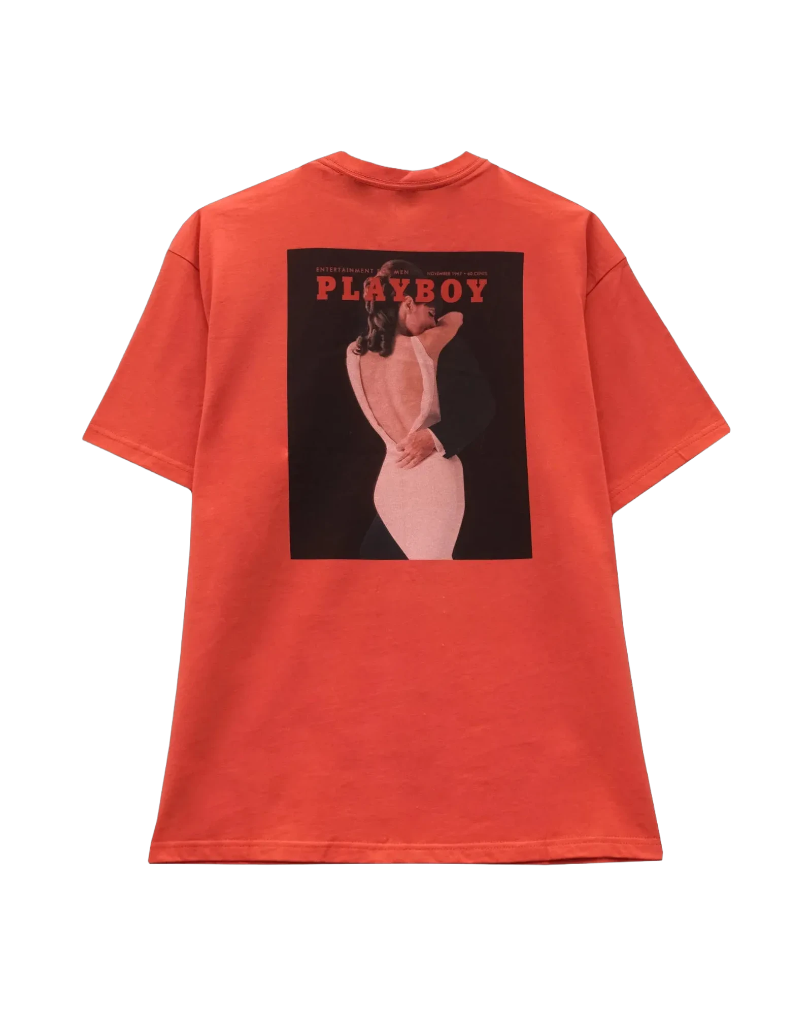 Playboy Kaya Cover t-shirt arancione cotone unisex