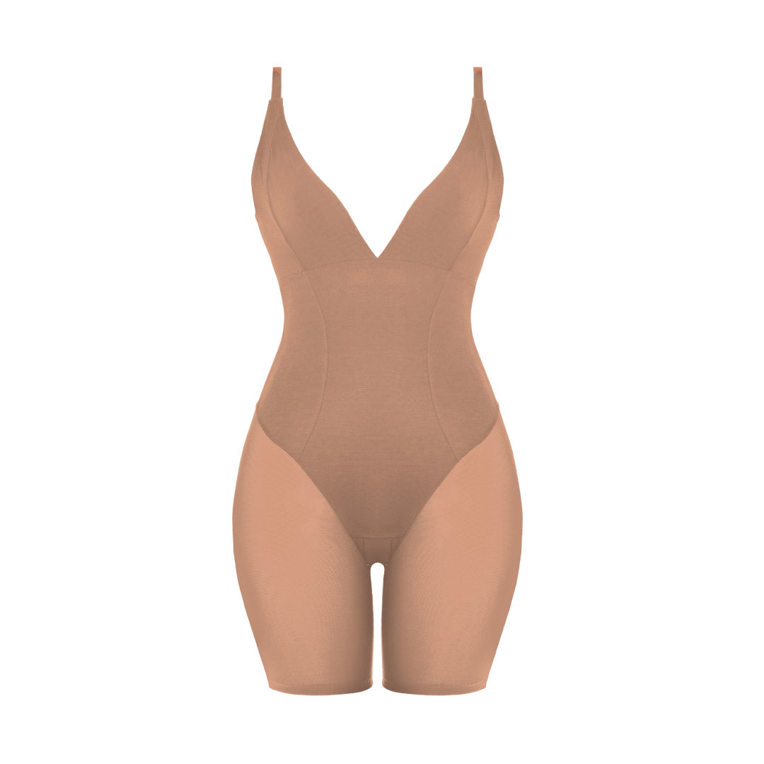 René Rofé Open Bust Bodysuit Modellante Nero L