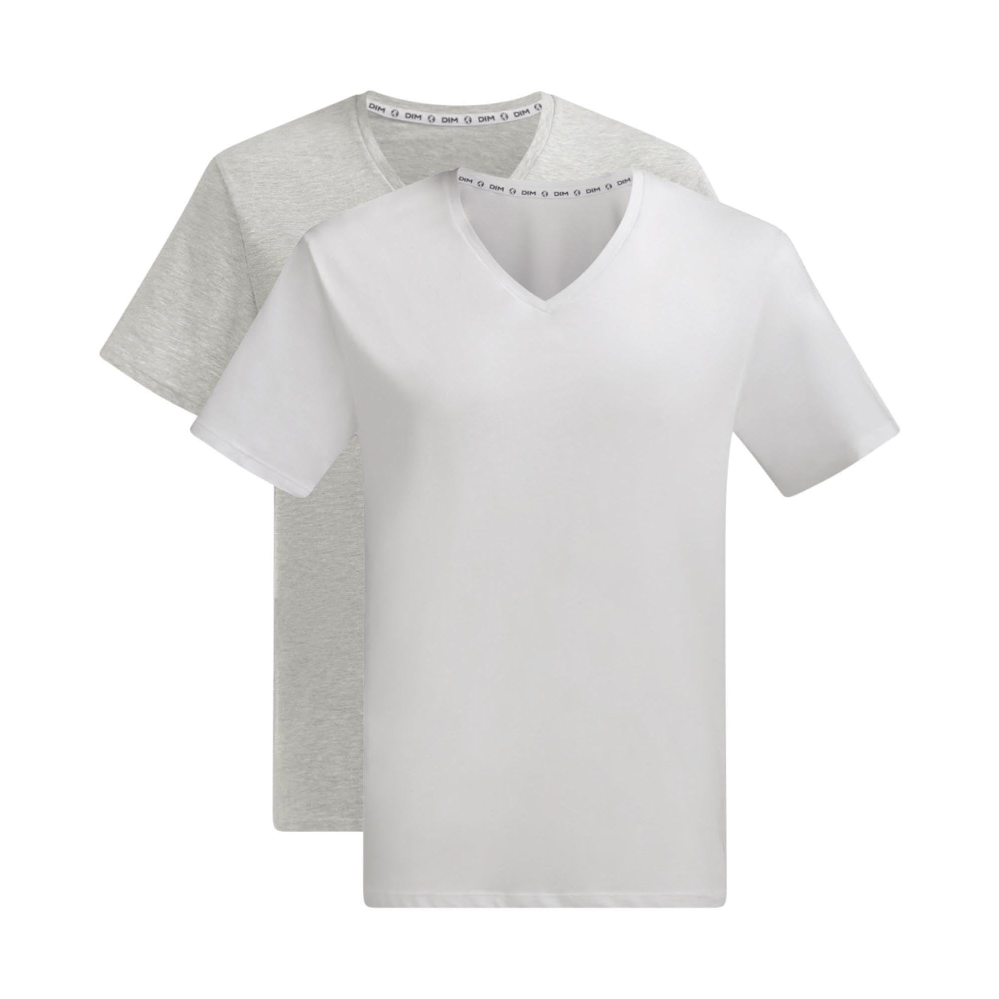 DIM Good T-Shirt Scollo a V Uomo 2 Pezzi Cotone Bio