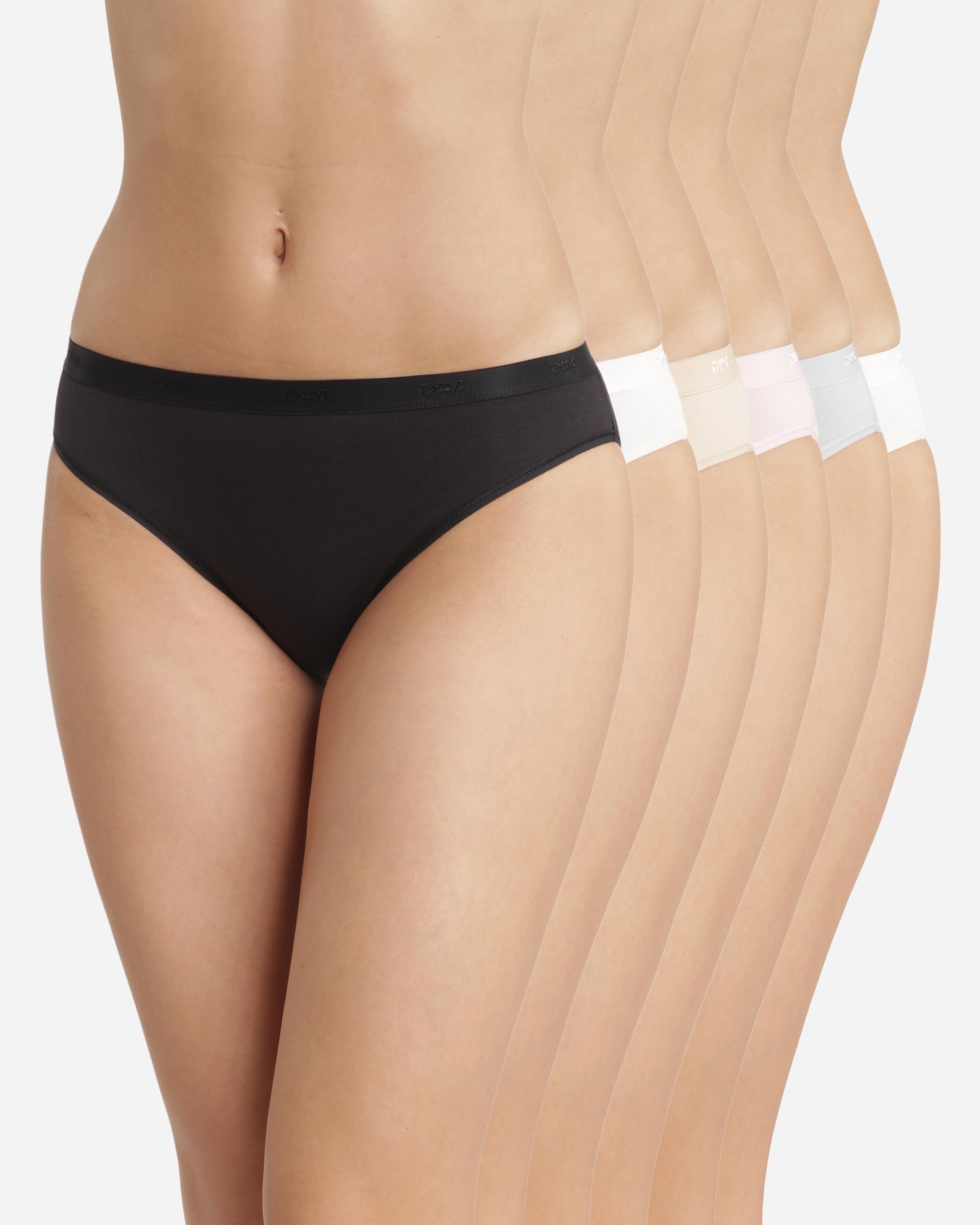 DIM Ecodim Les Pockets Slip Donna Set 6 Pezzi Cotone