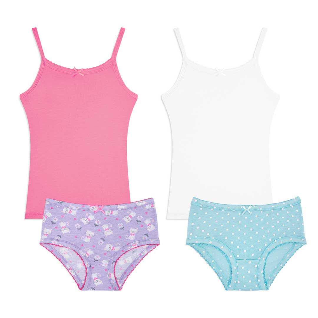 René Rofé 2 Pack canotta e slip bimba cotone tie-dye 2T