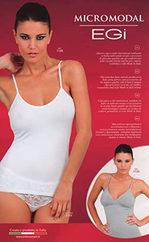 Egi Forma Seno Canotta Donna M Bianco Modal Elasticizzato