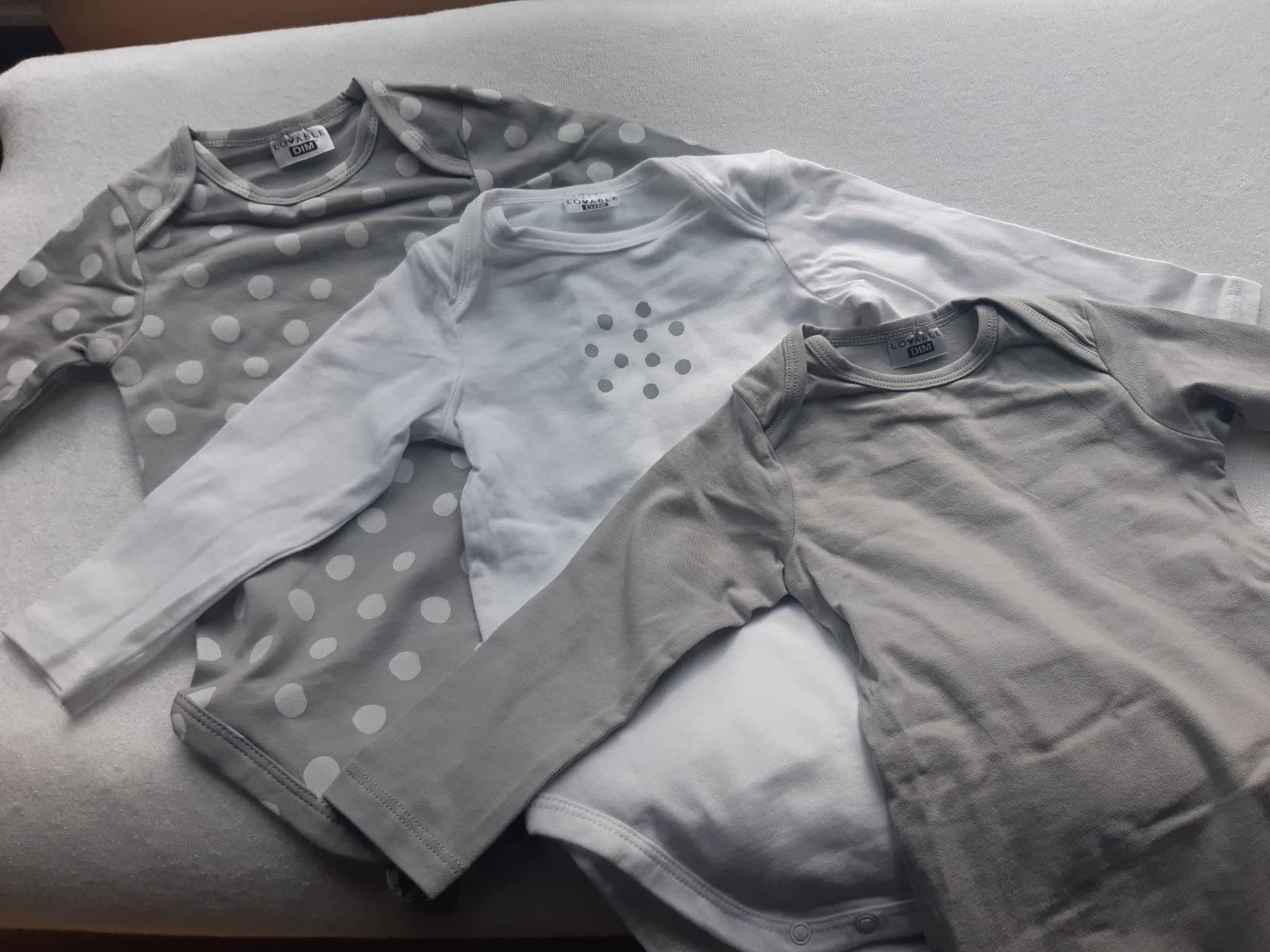 DIM Baby body neonato manica lunga cotone bio